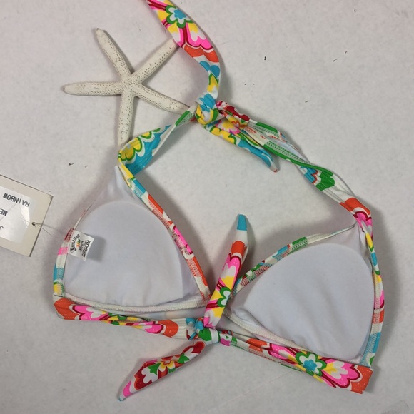 Jamaican Style Halter Bikini Top Size M - Picture 2 of 4